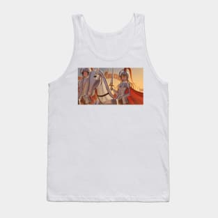 Female Knight and (Crescent) Knight (Crescent Knight) Tank Top